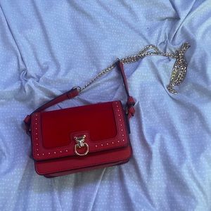 Red and Gold Cross Body Bag